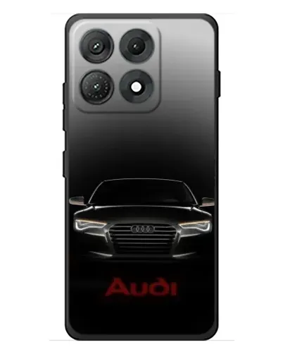 Чехол для Motorola Edge 70 Max с картинкой «Audi — градиентный контур»