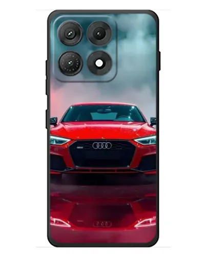 Чехол для Motorola Edge 70 Max с картинкой «Audi RS — красный стиль»