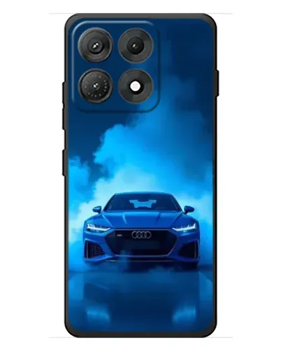 Чехол для Motorola Edge 70 Max с картинкой «Audi — голубая энергия»