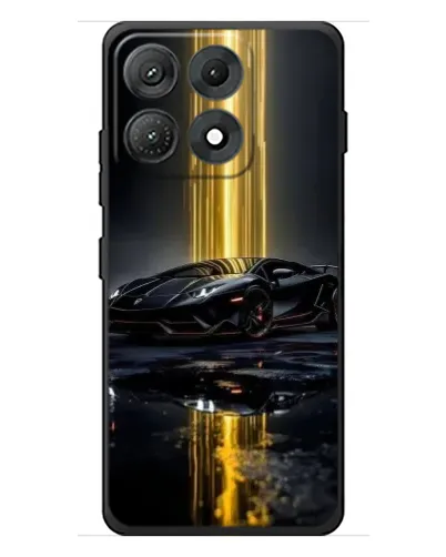 Чехол для Motorola Edge 70 Max с картинкой «Ночной Lamborghini драйв»