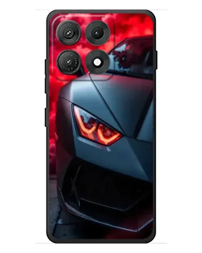 Чехол для Motorola Edge 70 Max с картинкой «Lamborghini красное сияние»