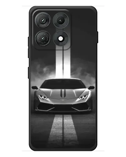 Чехол для Motorola Edge 70 Max с картинкой «Lamborghini симметрия дорог»