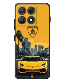Чехол для Motorola Edge 70 Max с картинкой «Желтый Lamborghini город» Чехол для Motorola Edge 70 Max с картинкой «Желтый Lamborghini город»