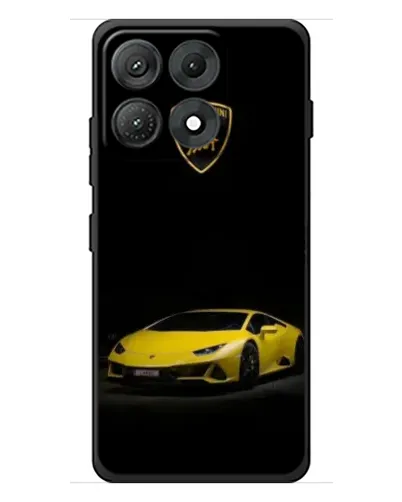 Чехол для Motorola Edge 70 Max с картинкой «Lamborghini желтый акцент»