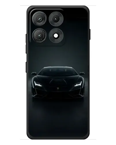 Чехол для Motorola Edge 70 Max с картинкой «Черный Lamborghini Aventador»