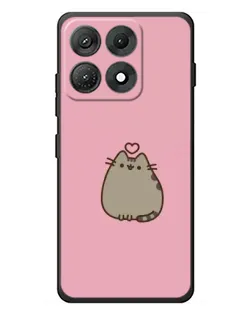 Чехол для Motorola Edge 70 Max с картинкой «Pusheen сердце» Чехол для Motorola Edge 70 Max с картинкой «Pusheen сердце»