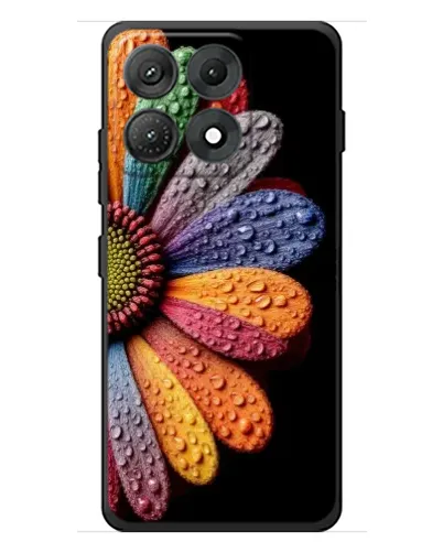Чехол для Motorola Edge 70 Max с картинкой «Радужный цветок»