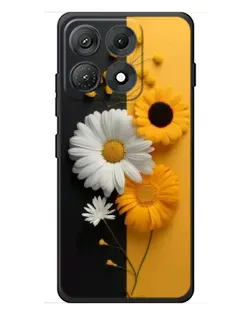 Чехол для Motorola Edge 70 Max с картинкой «Подсолнух и ромашка»