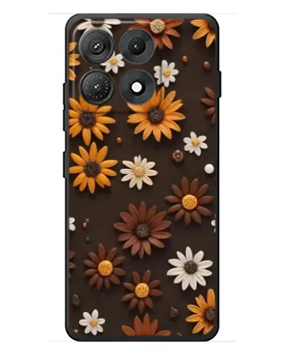 Чехол для Motorola Edge 70 Max с картинкой «Узор из маленьких подсолнухов»
