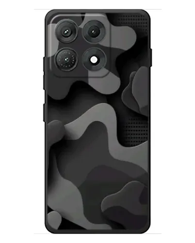 Чехол для Motorola Edge 70 Max с картинкой «Темный абстрактный камуфляж»