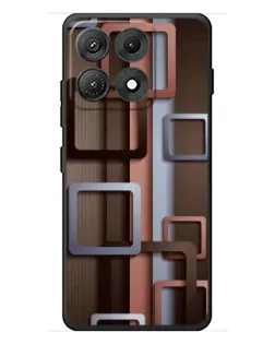 Чехол для Motorola Edge 70 Max с картинкой «Коричневые объемные квадраты» Чехол для Motorola Edge 70 Max с картинкой «Коричневые объемные квадраты»