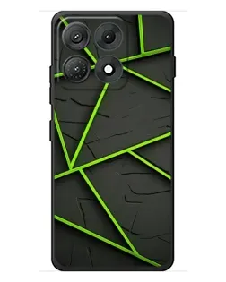 Чехол для Motorola Edge 70 Max с картинкой «Зеленые геометрические линии» Чехол для Motorola Edge 70 Max с картинкой «Зеленые геометрические линии»