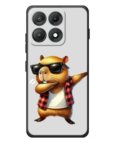 Чехол для Motorola Edge 70 Max с картинкой «Капибара рэпер даб»