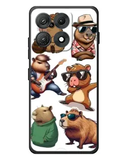 Чехол для Motorola Edge 70 Max с картинкой «Крутые капибары музыканты» Чехол для Motorola Edge 70 Max с картинкой «Крутые капибары музыканты»