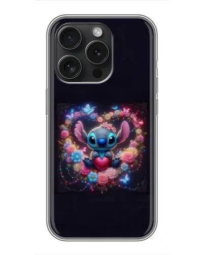 Чохол для Motorola Edge 70 Pro з картинкою «Stitch у квітах» Чохол для Motorola Edge 70 Pro з картинкою «Stitch у квітах»