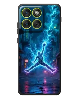 Чехол для Motorola Edge 70 с картинкой «Jordan Gold Jumpman»