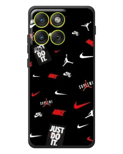 Чехол для Motorola Edge 70 с картинкой «Nike Mix Pattern»