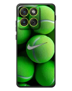Чехол для Motorola Edge 70 с картинкой «Теннисные мячи Найк»