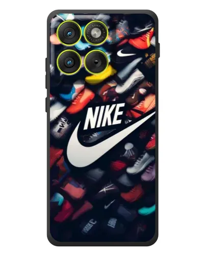 Чехол для Motorola Edge 70 с картинкой «Коллекция кроссовок Nike»