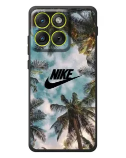 Чехол для Motorola Edge 70 с картинкой «Тропический принт Nike»