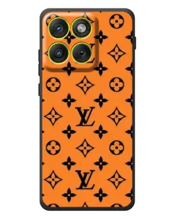 Чехол для Motorola Edge 70 с картинкой «Оранжевый стиль LV»
