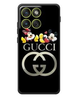 Чехол для Motorola Edge 70 с картинкой «Gucci — герои Disney»