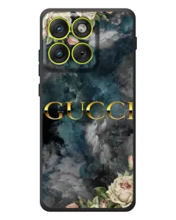 Чехол для Motorola Edge 70 с картинкой «Абстрактные цветы Gucci»
