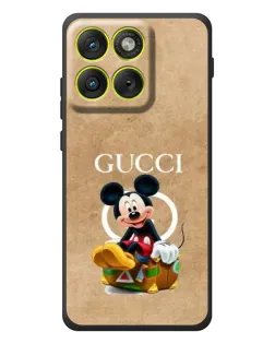 Чехол для Motorola Edge 70 с картинкой «Микки Маус Gucci — крафт»