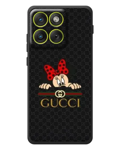 Чехол для Motorola Edge 70 с картинкой «Минни Маус Gucci — черный» Чехол для Motorola Edge 70 с картинкой «Минни Маус Gucci — черный»
