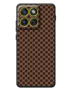 Чехол для Motorola Edge 70 с картинкой «Gucci — шоколадная сетка»