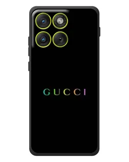 Чехол для Motorola Edge 70 с картинкой «Gucci — неоновый минимализм»