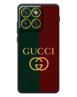 Чехол для Motorola Edge 70 с картинкой «Gucci — темно-зеленый градиент»