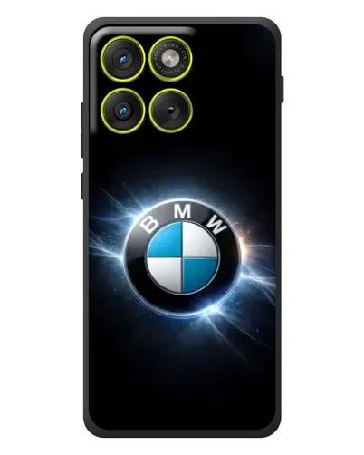 Чехол для Motorola Edge 70 с картинкой «BMW — неоновое сияние»