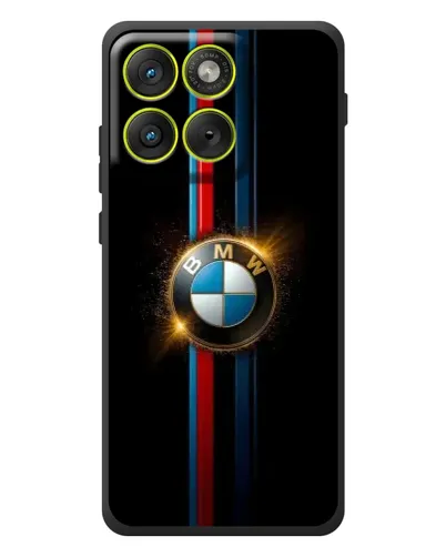 Чехол для Motorola Edge 70 с картинкой «BMW M-Power неон»