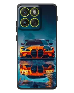 Чохол для Motorola Edge 70 з картинкою «BMW — золота емблема»