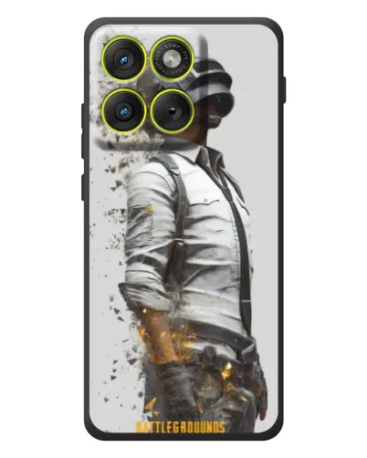 Чехол для Motorola Edge 70 с картинкой «PUBG — боец в пыли»
