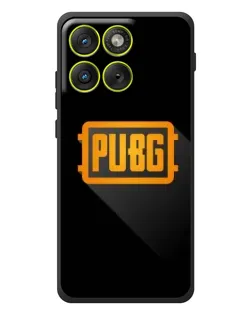 Чехол для Motorola Edge 70 с картинкой «PUBG — рамка лого»