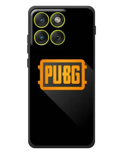 Чехол для Motorola Edge 70 с картинкой «PUBG — рамка лого»