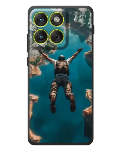 Чехол для Motorola Edge 70 с картинкой «PUBG — свободное падение»