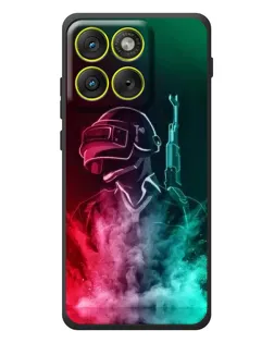 Чехол для Motorola Edge 70 с картинкой «PUBG — огненный воин»