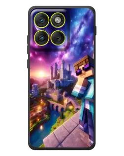 Чехол для Motorola Edge 70 с картинкой «Стив и космос»