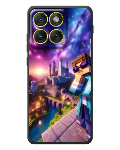 Чехол для Motorola Edge 70 с картинкой «Стив и космос»