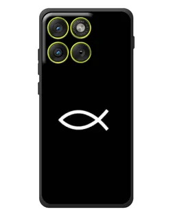 Чехол для Motorola Edge 70 с картинкой «Символ рыбы Jesus» Чехол для Motorola Edge 70 с картинкой «Символ рыбы Jesus»