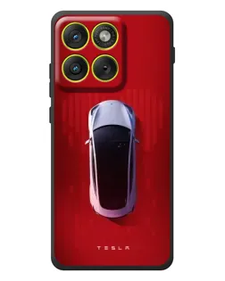 Чохол для Motorola Edge 70 з картинкою «Tesla Top View»
