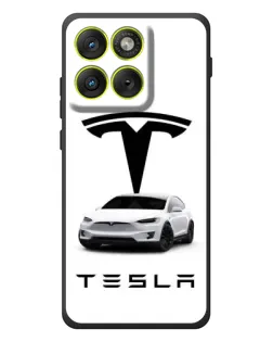 Чехол для Motorola Edge 70 с картинкой «Tesla White Style»