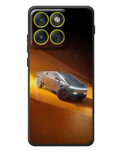 Чехол для Motorola Edge 70 с картинкой «Cybertruck в пустыне»
