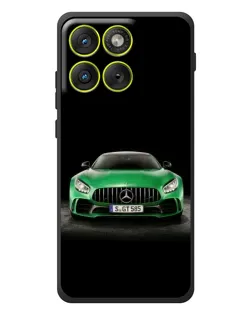 Чехол для Motorola Edge 70 с картинкой «Mercedes — неоновый лого»