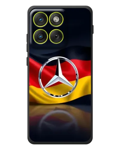 Чехол для Motorola Edge 70 с картинкой «Mercedes — флаг Германии» Чехол для Motorola Edge 70 с картинкой «Mercedes — флаг Германии»