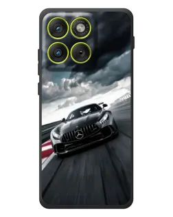 Чехол для Motorola Edge 70 с картинкой «Гоночный Mercedes AMG»