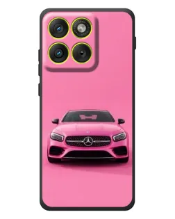 Чохол для Motorola Edge 70 з картинкою «Рожевий Mercedes AMG»